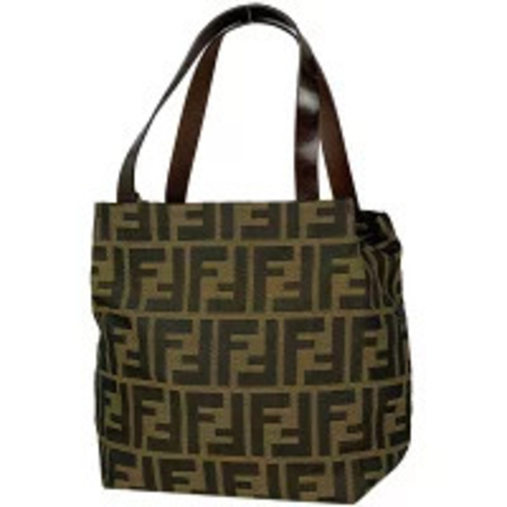 Fendi Zucca handbag canvas brown